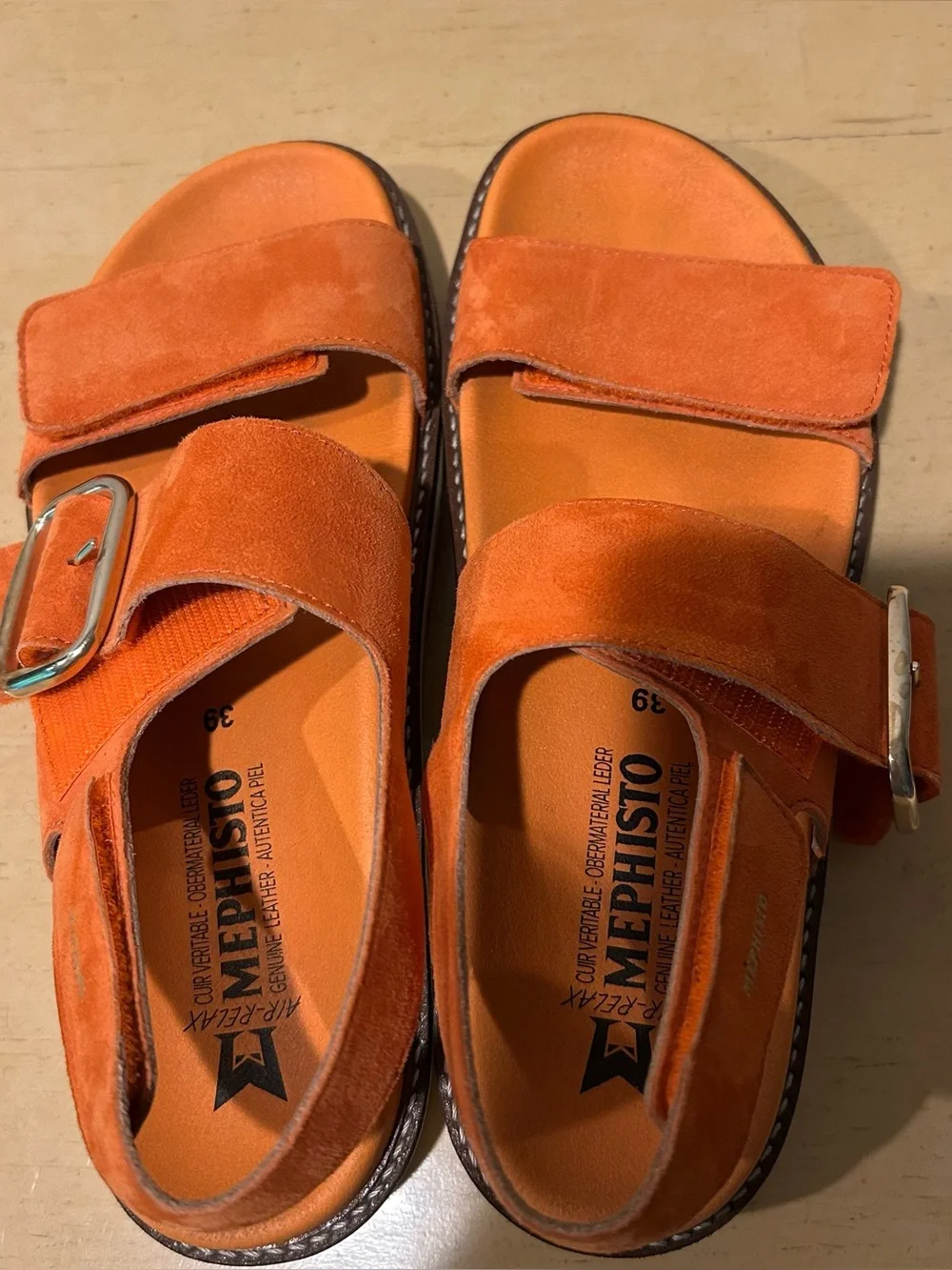 Mephisto suede burnt